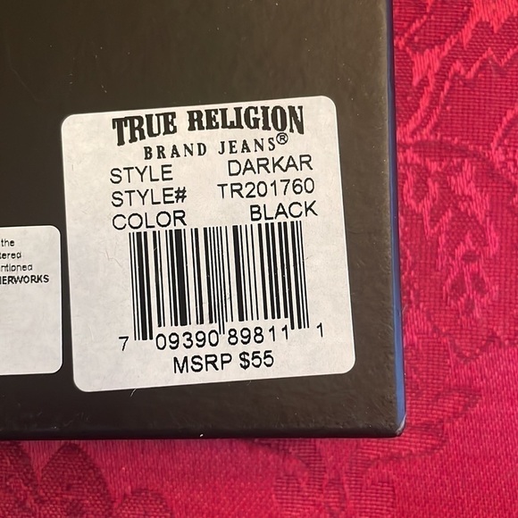 Brand New True Religion Genuine Leather Black Darkar Wallet w/ Desk Valet RFID - Picture 15 of 16